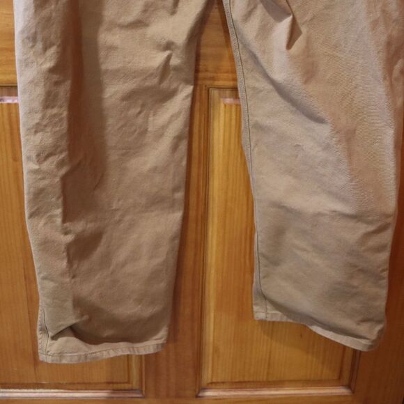 Carhartt Mens Tan Cargo Canvas Work Pants 42 x 32 Relaxed Fit Rugged Flex Jeans - Picture 4 of 15